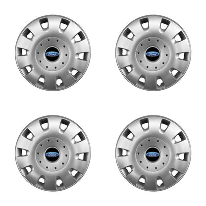 Set 4 capace roti 15 inchi (R15) compatibile FORD Focus, Fiesta, Ka, C-max, Escort, Fusion, Galaxy, Mondeo, Transit, Model-304