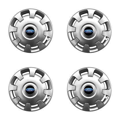 Set 4 capace roti 15 inchi (R15) compatibile FORD Focus, Fiesta, Ka, C-max, Escort, Fusion, Galaxy, Mondeo, Transit, Model-303