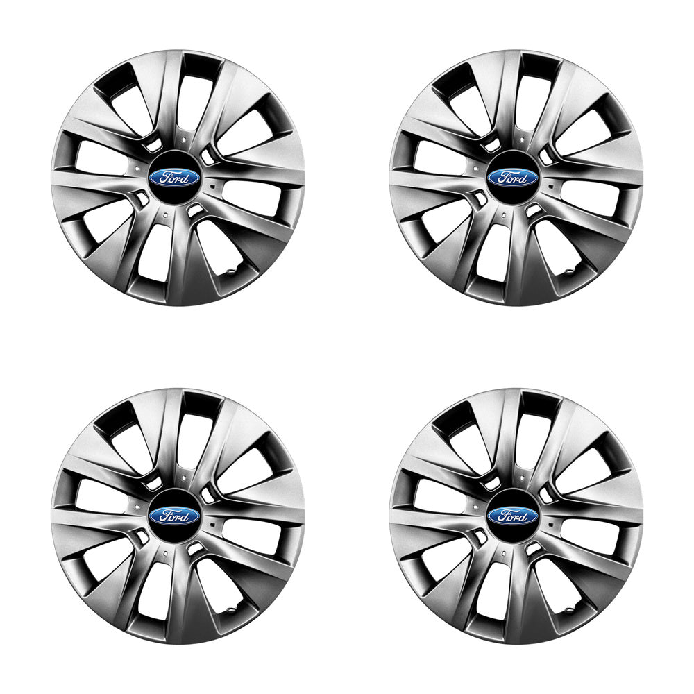 Set 4 capace roti 14 inchi (R14) compatibile FORD Focus, Fiesta, Ka, C-max, Escort, Fusion, Galaxy, Mondeo, Transit, Model-225