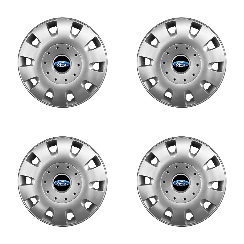 Set 4 capace roti 14 inchi (R14) compatibile FORD Focus, Fiesta, Ka, C-max, Escort, Fusion, Galaxy, Mondeo, Transit, Model-209