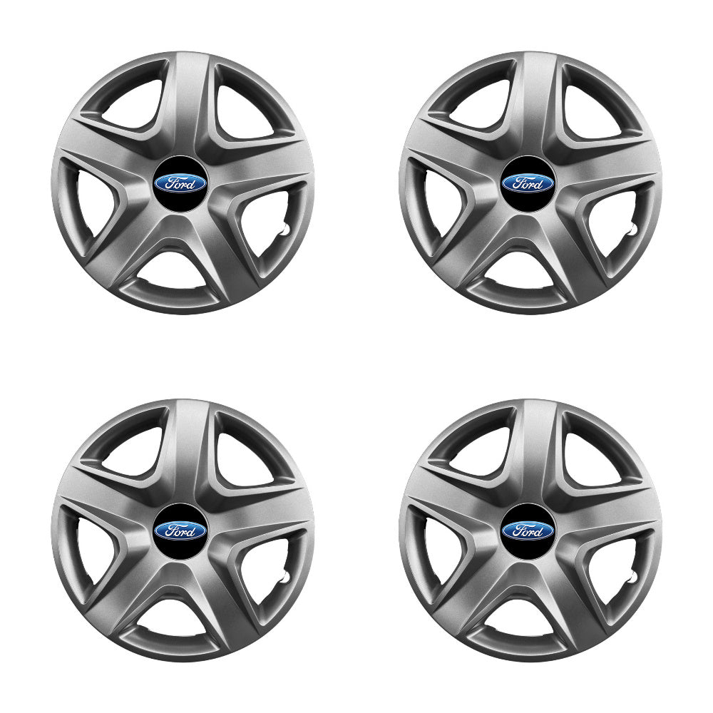 Set 4 capace roti 16 inchi (R16) compatibile FORD Focus, Fiesta, Ka, C-max, Escort, Fusion, Galaxy, Mondeo, Transit, Model-418