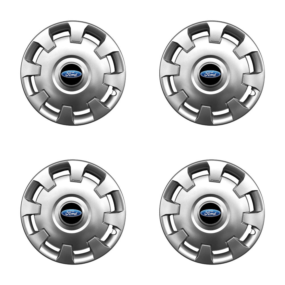 Set 4 capace roti 14 inchi (R14) compatibile FORD Focus, Fiesta, Ka, C-max, Escort, Fusion, Galaxy, Mondeo, Transit, Model-206