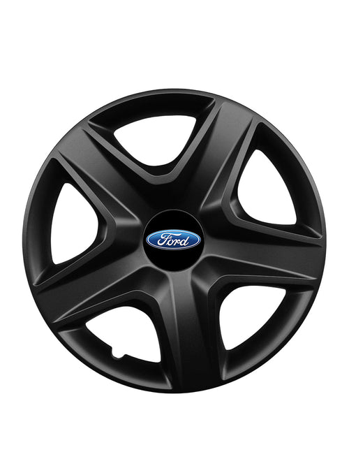 Set 4 capace roti potrivite jantelor de 16 inch compatibile FORD, Model 418 Black