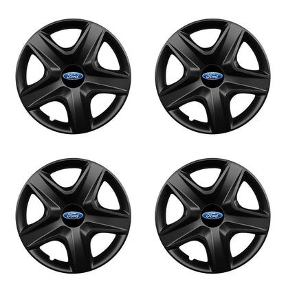 Set 4 capace roti potrivite jantelor de 16 inch compatibile FORD, Model 418 Black