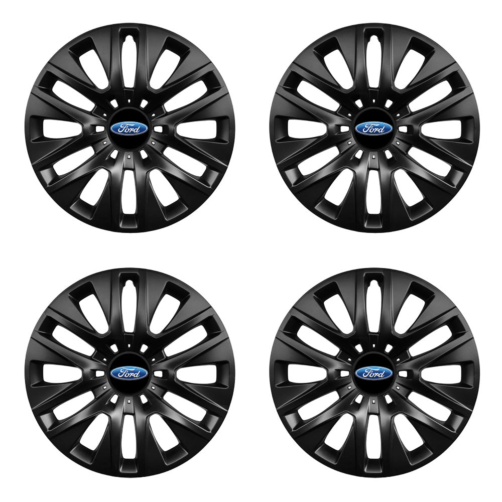 Set 4 capace roti potrivite jantelor de 16 inch compatibile FORD, Model 429 Black