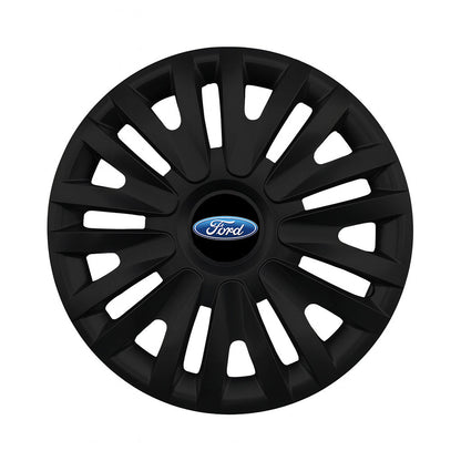 Set 4 capace roti potrivite jantelor de 15 inch compatibile FORD, Model - 313 Black