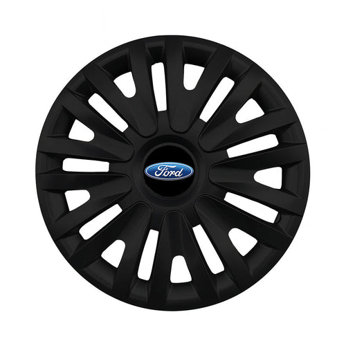 Set 4 capace roti potrivite jantelor de 14 inch compatibile FORD, Model - 217 Black