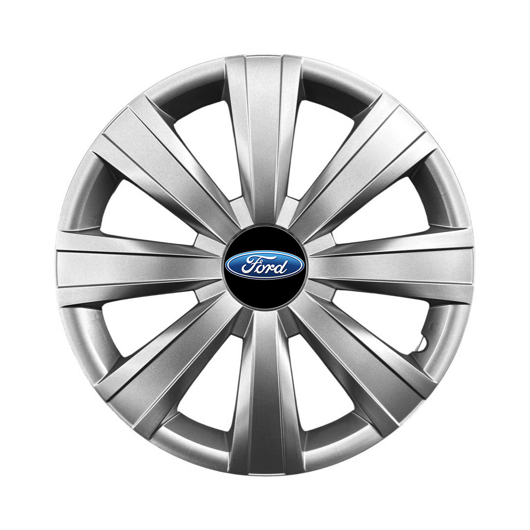 Set 4 capace roti 15 inchi (R15) compatibile FORD Focus, Fiesta, Ka, C-max, Escort, Fusion, Galaxy, Mondeo, Transit, Model-328