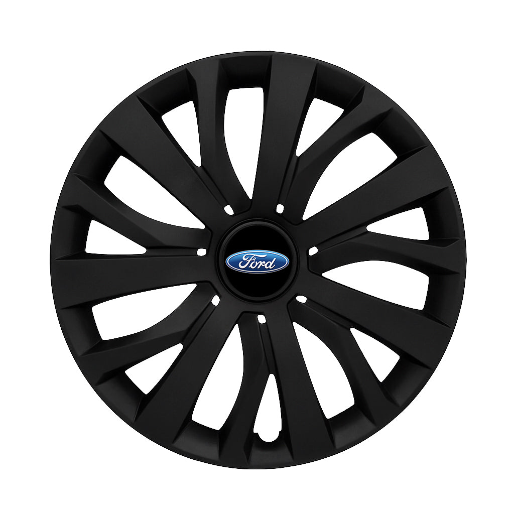 Set 4 capace roti potrivite jantelor de 16 inch compatibile FORD, Model - 432 Black Edition