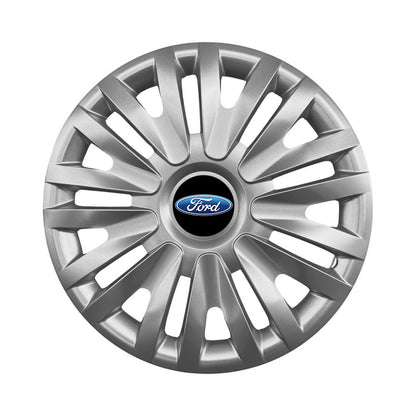 Set 4 capace roti 15 inchi (R15) compatibile FORD Focus, Fiesta, Ka, C-max, Escort, Fusion, Galaxy, Mondeo, Transit, Model-313
