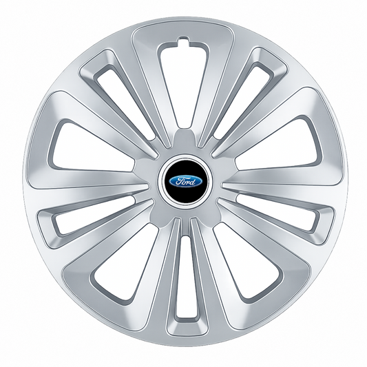 Set 4 Capace Roti Terra Gri R15 pentru Ford