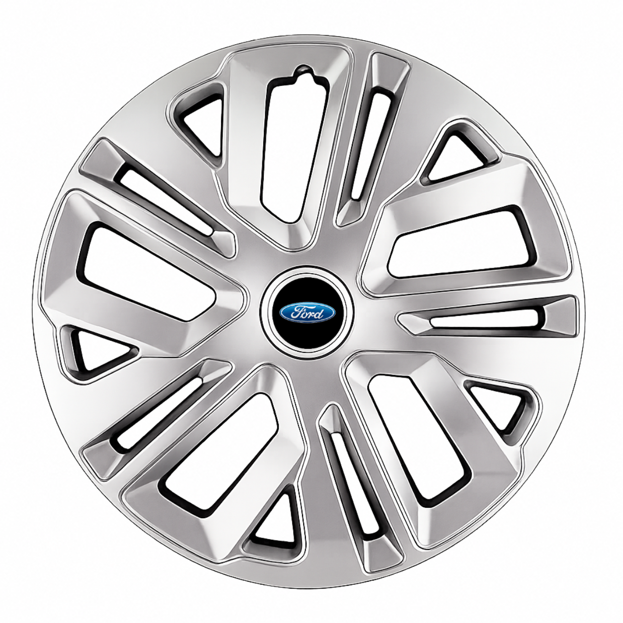 Set 4 Capace Roti 15 inchi (R15) Raven Gri, Compatibile Cu Ford