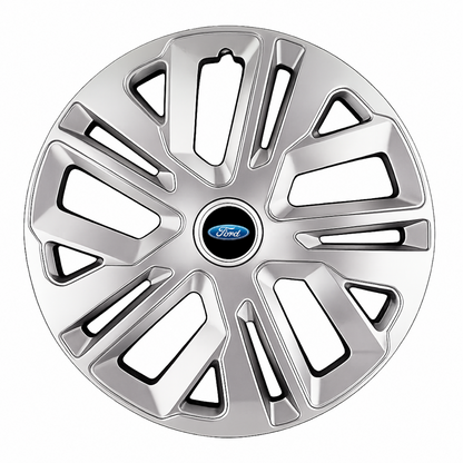 Set 4 Capace Roti 15 inchi (R15) Raven Gri, Compatibile Cu Ford
