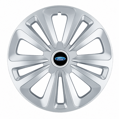 Set 4 Capace Roti Terra Gri R16, pentru Ford