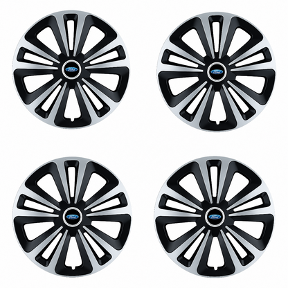 Set 4 Capace Roti Terra Gri-Negru R14, Compatibil Cu Ford