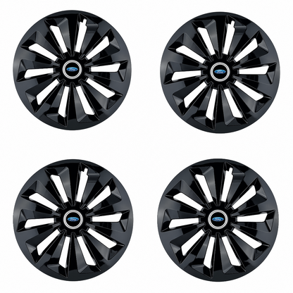 Set 4 capace roti Fox negru R16 Compatibil Cu Ford