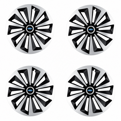 Set 4 capace roti Fox Gri-Negru R17 pentru gama auto Ford