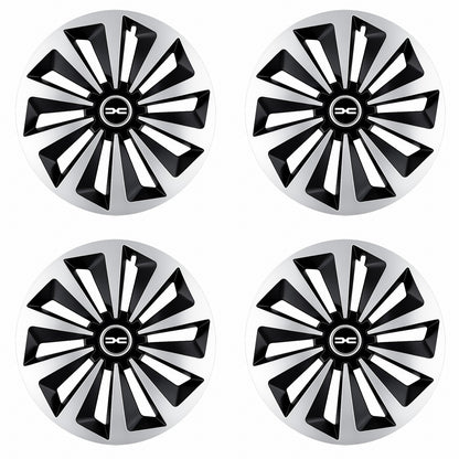 Set 4 capace roti Fox Gri-Negru R15 Compatibil Cu Dacia Nou