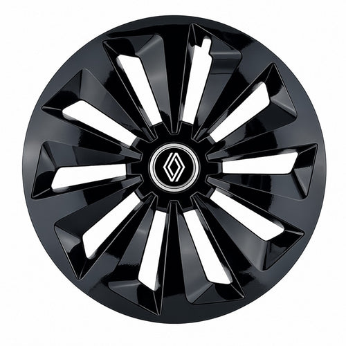 Set 4 capace roti Fox negru R14 Compatibil Cu Renault Nou