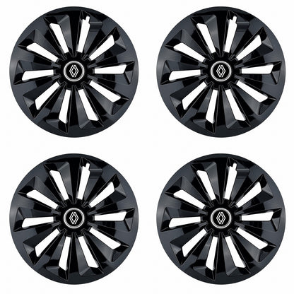 Set 4 capace roti Fox negru R16 Compatibil Cu Renault Nou
