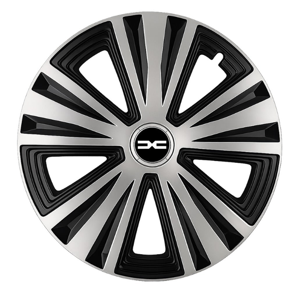 Set 4 capace roti Glory Gri-Negru R14, Compatibil Cu Dacia Nou