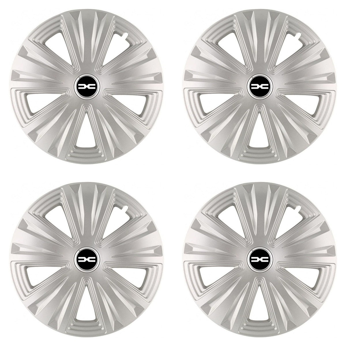 Set 4 Capace Roti, potrivite jantelor de R14, pentru Dacia Nou, model glory Gri