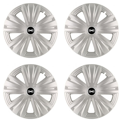 Set 4 capace roti 15 inchi (R15) Glory Gri, Compatibile cu Dacia Nou