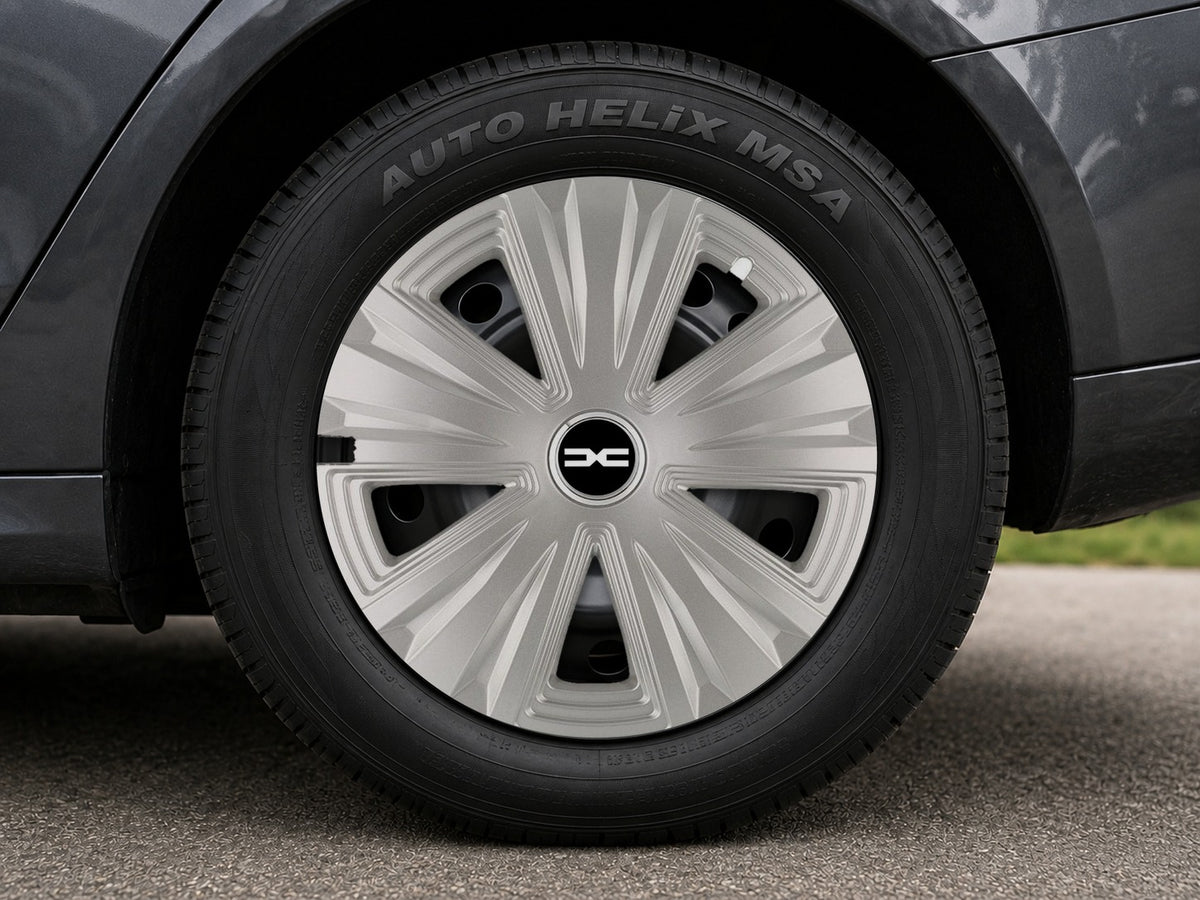 Set 4 capace roti 15 inchi (R15) Glory Gri, Compatibile cu Dacia Nou