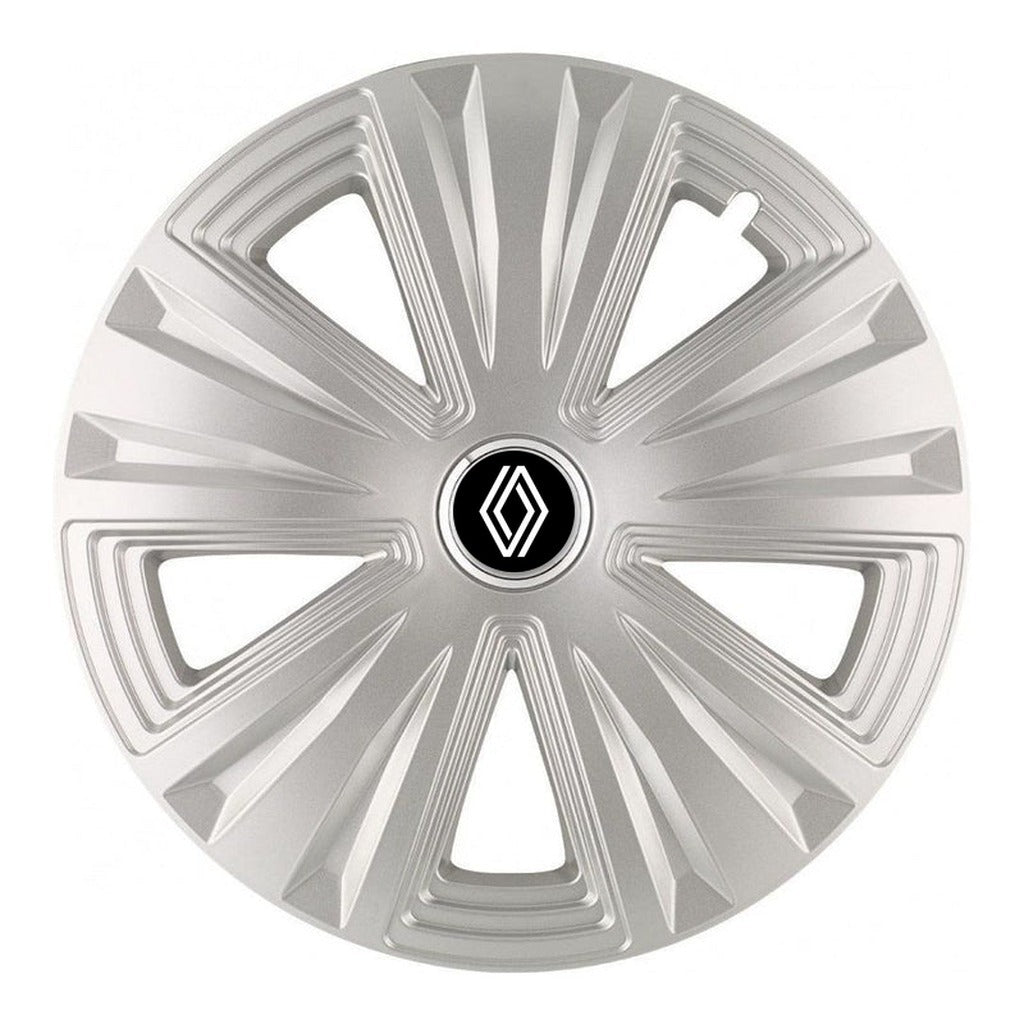 Set 4 capace roti 15 inchi (R15) Glory Gri, Compatibile cu Renault Nou
