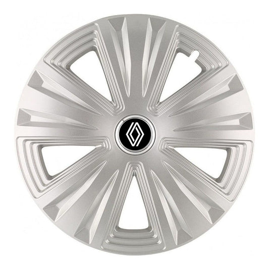 Set 4 capace roti 15 inchi (R15) Glory Gri, Compatibile cu Renault Nou