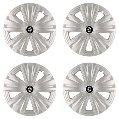 Set 4 capace roti 15 inchi (R15) Glory Gri, Compatibile cu Renault Nou