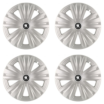 Set 4 Capace Roti, potrivite jantelor de R16, pentru Skoda Nou, model glory Gri