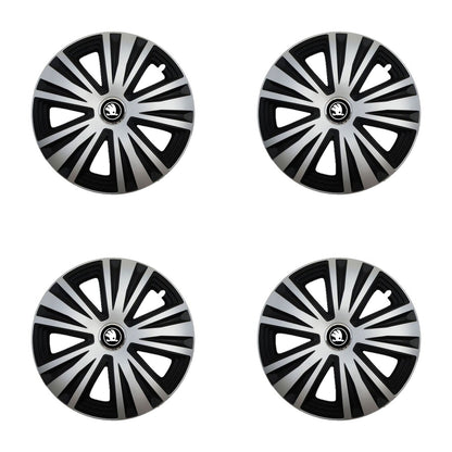 Set 4 Capace Roti potrivite jantelor de 14 inch, pentru Skoda Nou, model Glory Mix