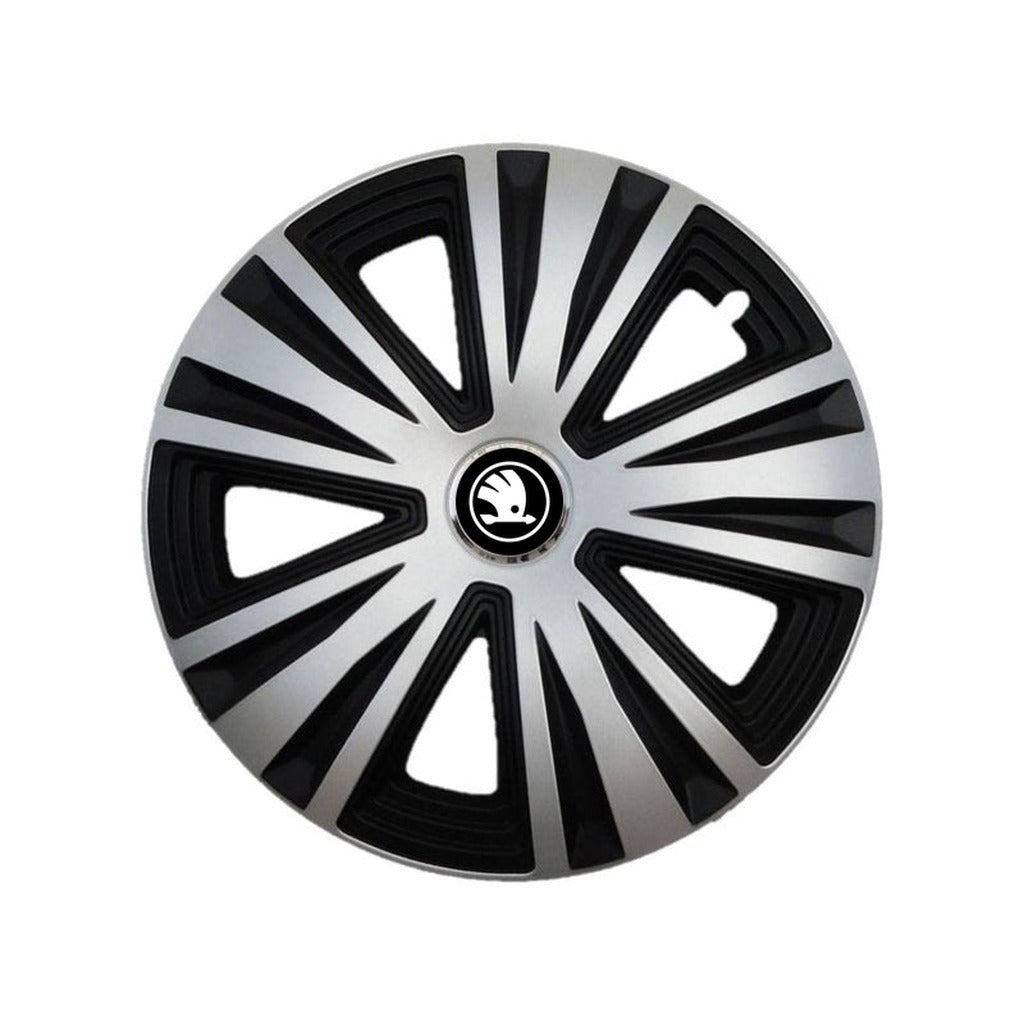 Set 4 Capace Roti potrivite jantelor de 15 inch, pentru Skoda Nou, model Glory Mix