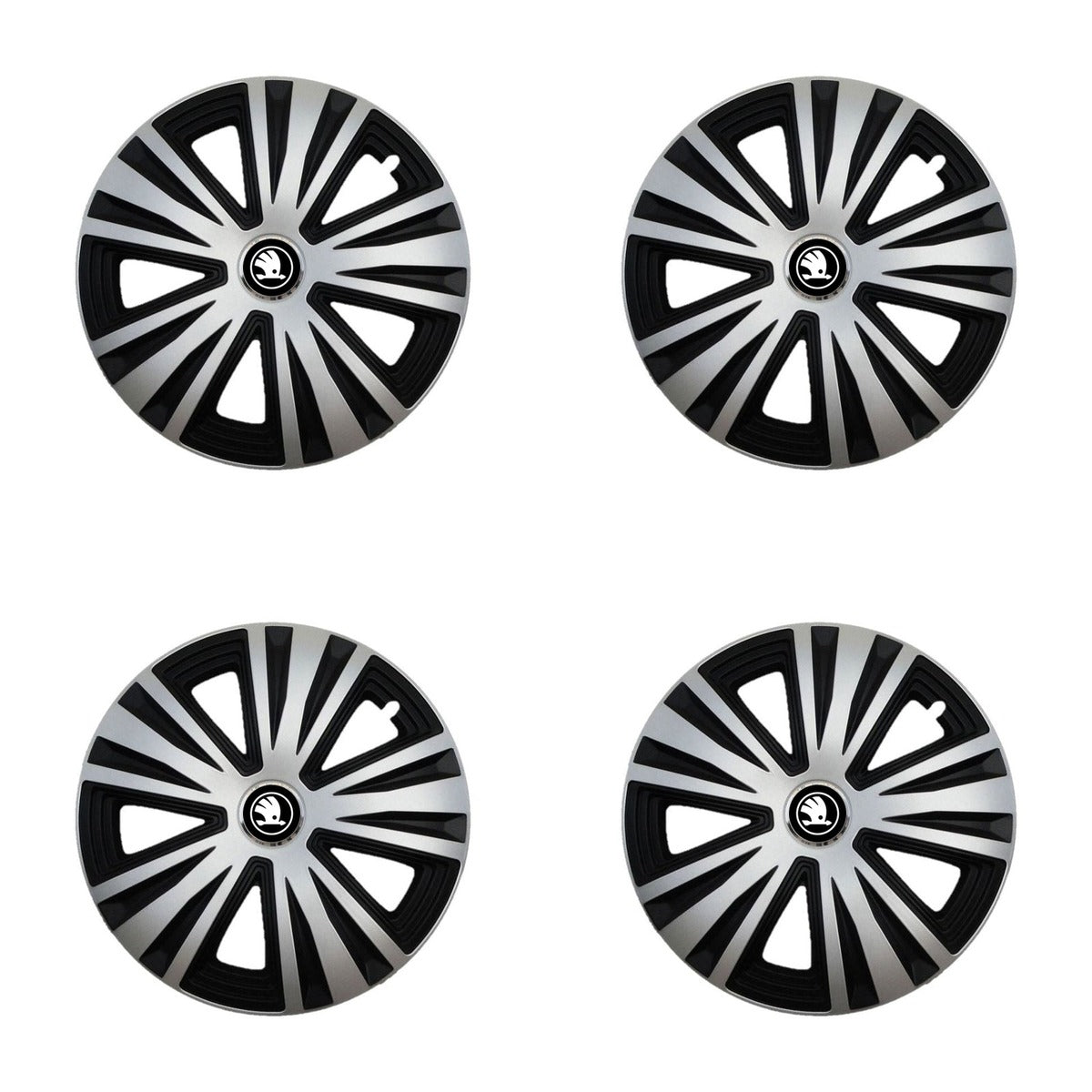 Set 4 Capace Roti potrivite jantelor de 15 inch, pentru Skoda Nou, model Glory Mix