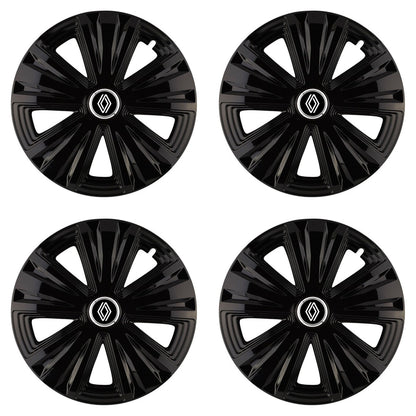 Set 4 capace roti Glory negru R14 Compatibil Cu Renault Nou