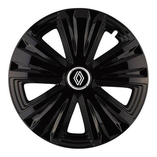 Set 4 capace roti Glory negru R15 Compatibil Cu Renault Nou