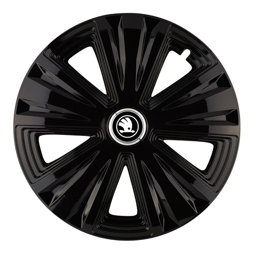 Set 4 capace roti Glory negru R16 Compatibil Cu Skoda Nou