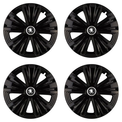 Set 4 capace roti Glory negru R16 Compatibil Cu Skoda Nou