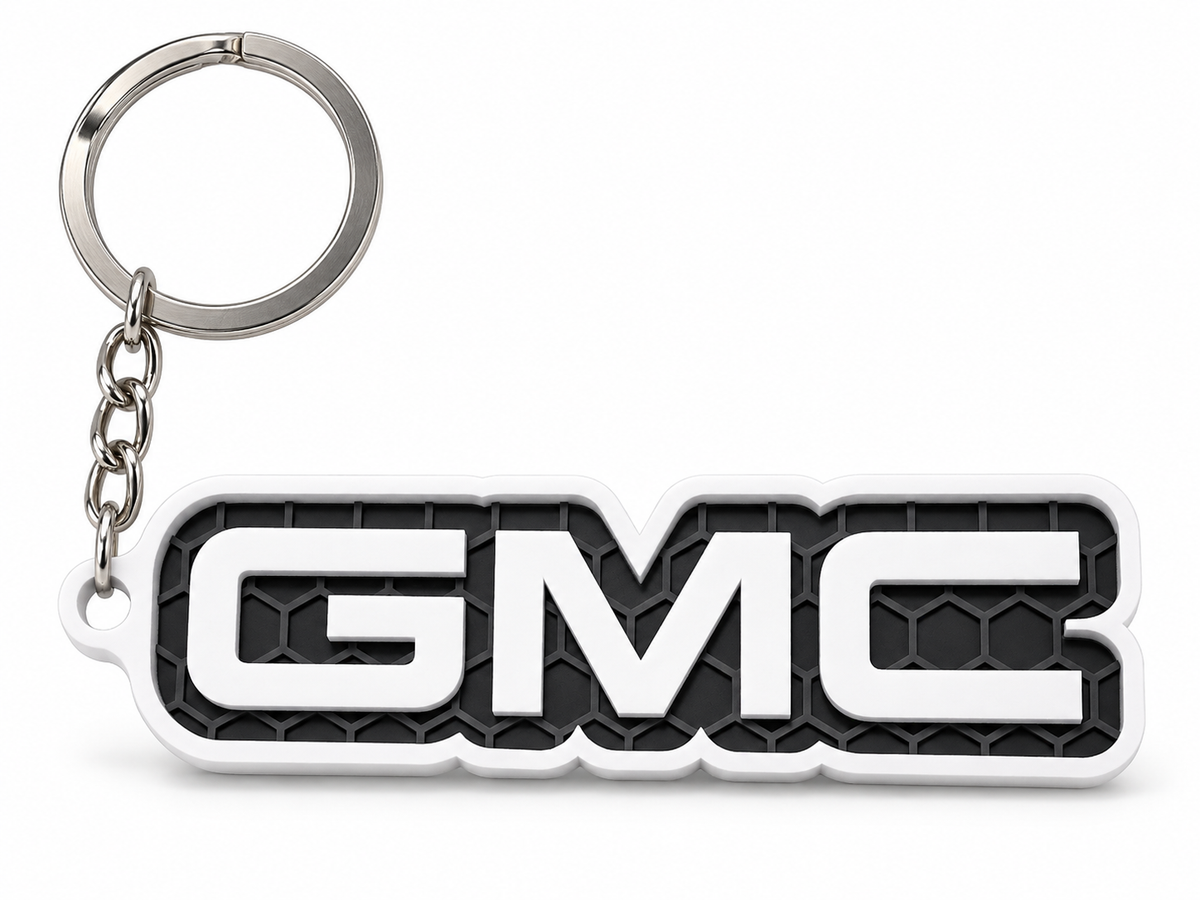 Breloc auto GMC cu lanț și inel