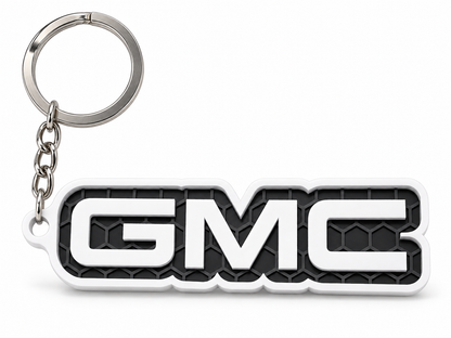 Breloc auto GMC cu lanț și inel