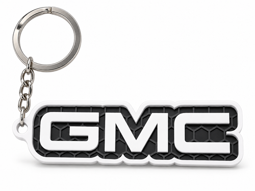 Breloc auto GMC cu lanț și inel