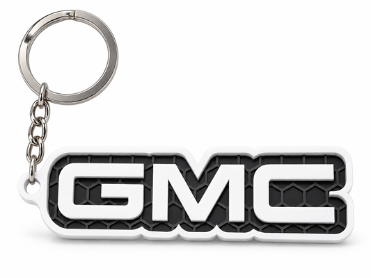 Breloc auto GMC cu lanț și inel