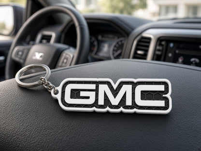 Breloc auto GMC cu lanț și inel