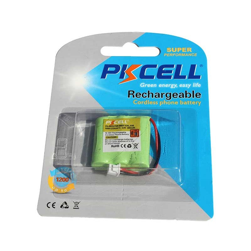 Grup de 3 acu 1/2xR3 3,6V 300ma PKCELL