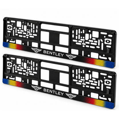 Set 2 bucati, suport numar inmatriculare personalizat Bentley, HLX-1