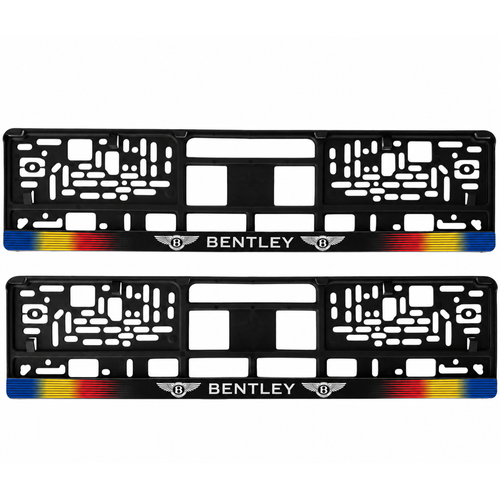 Set 2 bucati, suport numar inmatriculare personalizat Bentley, HLX-1