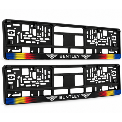 Set 2 bucati, suport numar inmatriculare personalizat Bentley, HLX-1
