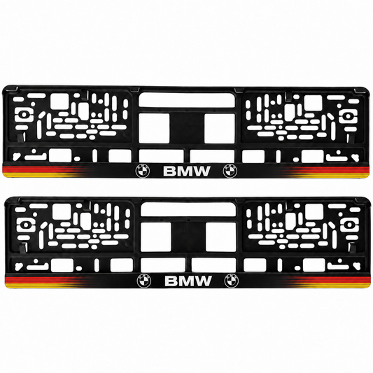 Set 2 bucati, suport numar inmatriculare personalizat BMW, HLX-1