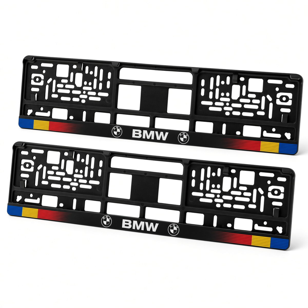 Set 2 bucati, suport numar inmatriculare personalizat BMW, HLX-1